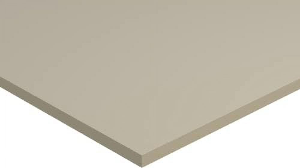 Plastic Cutting Board Sheet, Food Grade HDPE, Beige, 1/2" (0.5") Thick