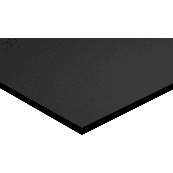 Plastic Cutting Board Sheet, Food Grade HDPE, Black, 1/4" (0.25") Thick, 24" W x 30" L