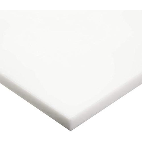 Plastic Cutting Board Sheet, Food Grade HDPE, Natural (White), 1/4" (0.25") Thick, 24" W x 36" L$$Building Supply