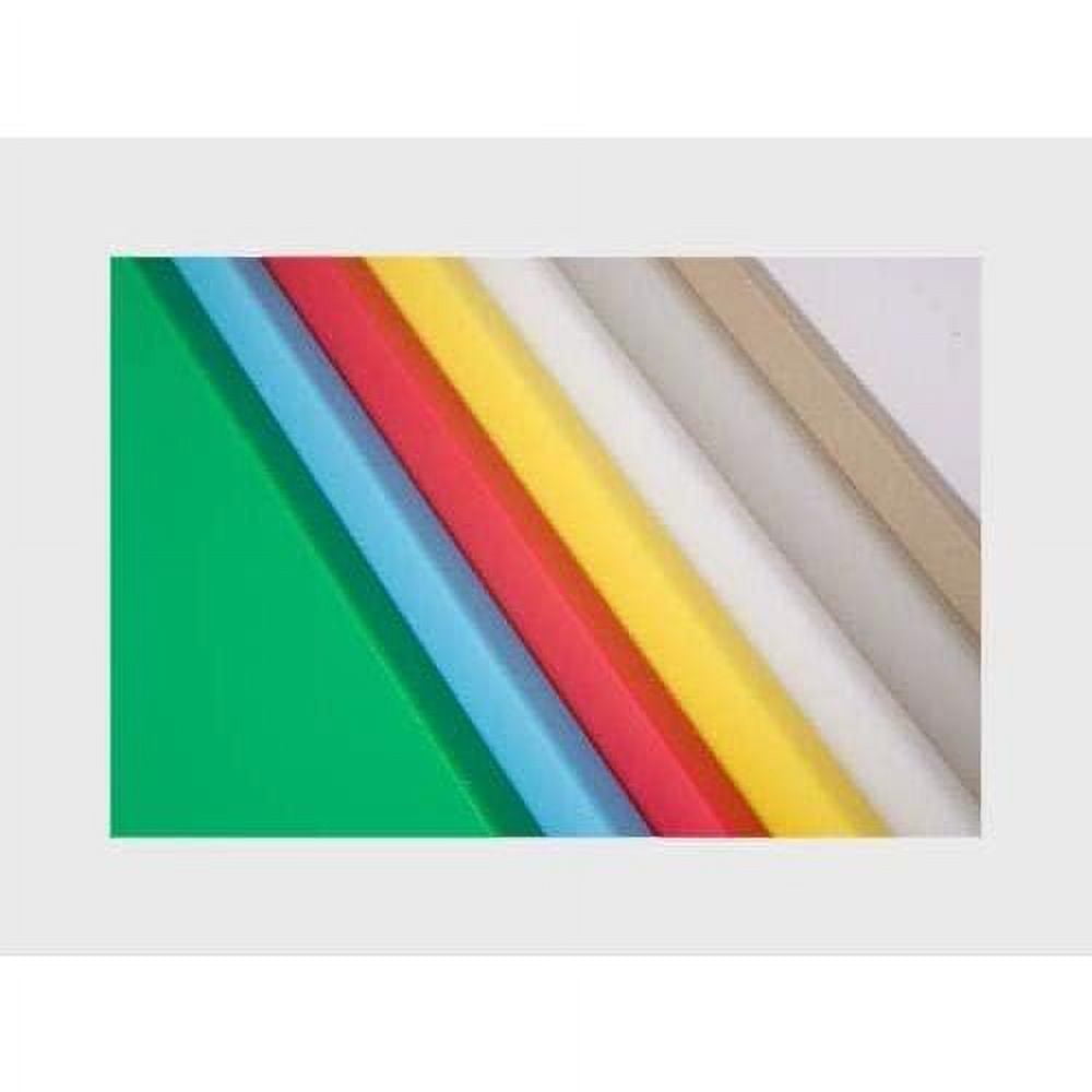 Plastic Cutting Board Sheet, Food Grade HDPE, Red, 1/2" (0.5") Thick