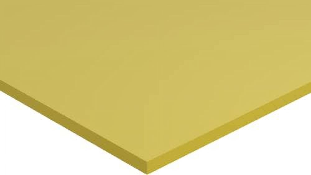 Plastic Cutting Board Sheet, Food Grade HDPE, Yellow, 1/2" (0.5") Thick
