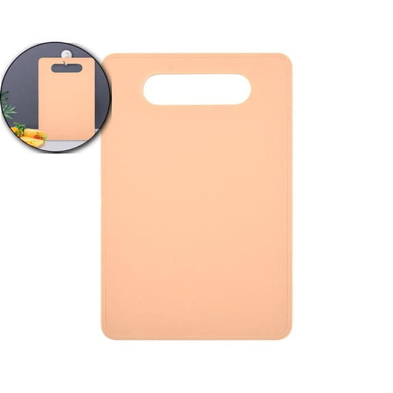 Plastic Cutting Board, Small Chopping Boards for Kitchen, Dishwasher Safe, Color Boards Pads for Meat Vegetable Fruit, Easy Grip Handle, Non-Slip, Space Saving