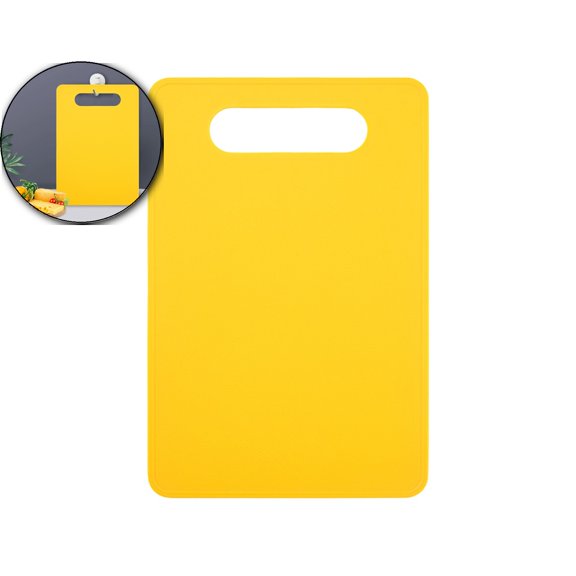Plastic Cutting Board, Small Chopping Boards for Kitchen, Dishwasher Safe, Color Boards Pads for Meat Vegetable Fruit, Easy Grip Handle, Non-Slip, Space Saving