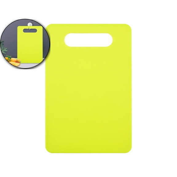 Plastic Cutting Board, Small Chopping Boards for Kitchen, Dishwasher Safe, Color Boards Pads for Meat Vegetable Fruit, Easy Grip Handle, Non-Slip, Space Saving
