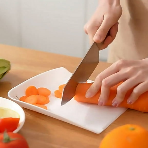 Plastic Cutting Board - Small Cutting Board - Non Slip Cutting Board - Plastic Cutting Boards for Kitchen - Smart Cutting Board with Draining - Mini Cutting Board - RV Kitchen Accessories