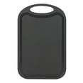 thumbnail image 1 of Plastic Cutting Board for Kitchen with Non-Slip Base Hanging Hole and Rounded Edges 12.79 in x 8.26 in x 0.11 in, 1 of 7