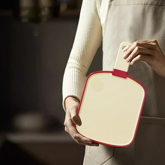 Plastic Cutting Boards, 3 Different Sizes, Double-Sided Cutting Board, Non-Slip Cutting Board, Chopping Board for Kitchen,Chopping Block, Cutting Mat, Vegetable Carving Board, Easy to Clean