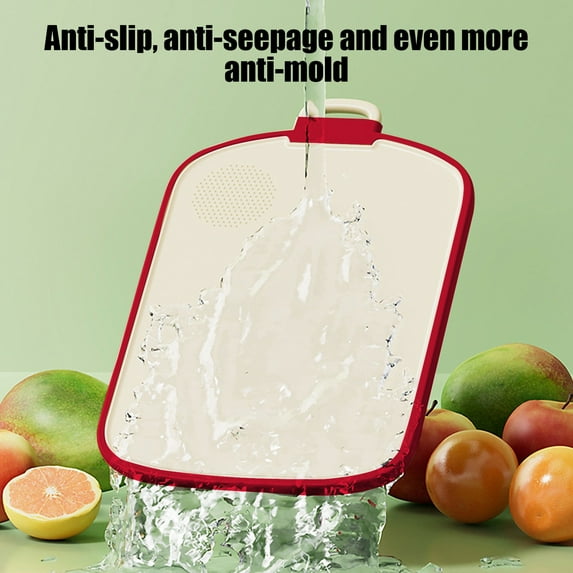 Plastic Cutting Boards, 3 Different Sizes, Double-Sided Cutting Board, Non-Slip Cutting Board, Chopping Board for Kitchen,Chopping Block, Cutting Mat, Vegetable Carving Board, Easy to Clean