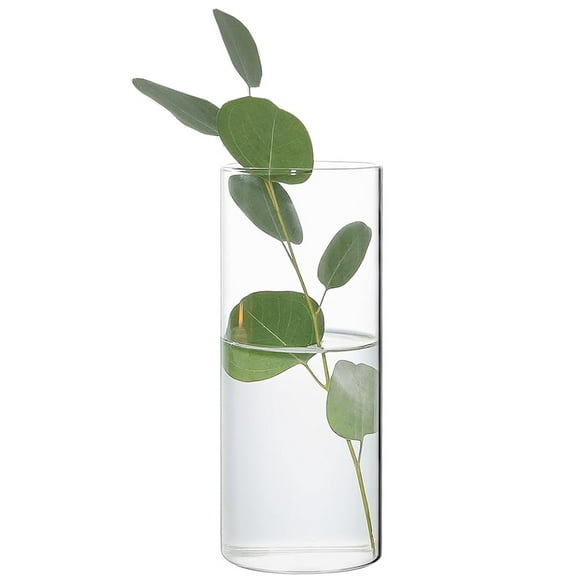 Plastic Cylinder Vases,Bexikou Tall Clear Flower Vases for Centerpieces,Floating Candle Holders Cylinder Plastic Vases for Centerpiece Table Wedding Home