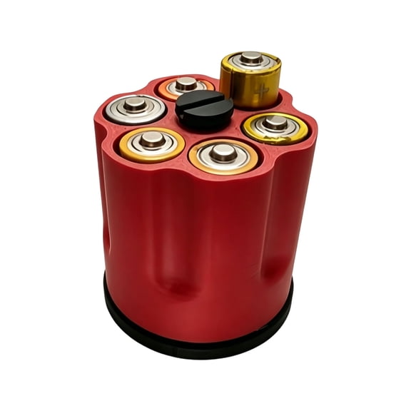 Plastic D Battery Holder Storage Box With Build In Fidgets Spinner Design For Neat Storage And Anxiety Relief Smooth Rotations