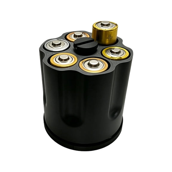 Plastic D Battery Holder Storage Box With Build In Fidgets Spinner Design For Neat Storage And Anxiety Relief Smooth Rotations