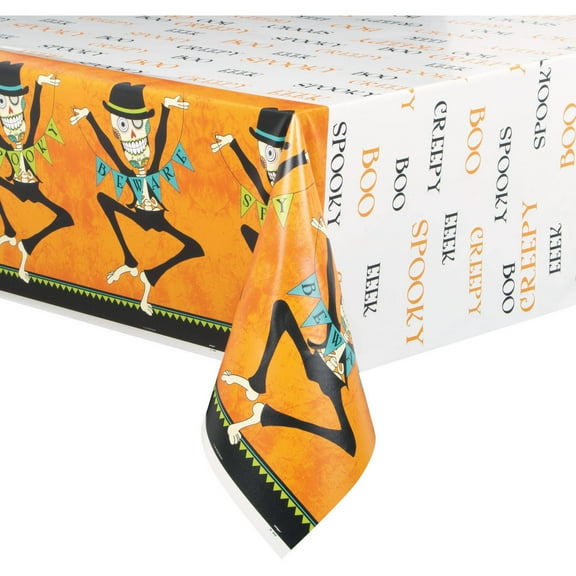 Plastic Day of the Dead Table Cover, 84" x 54" Unique Brand