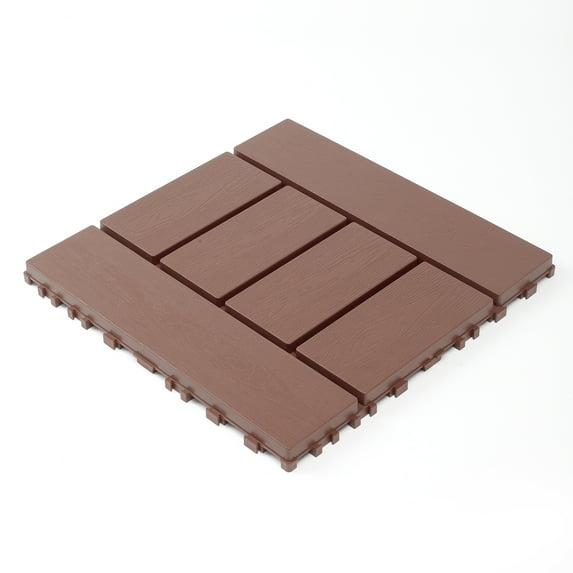 Plastic Deck Tiles 44 Packs All-Weather Waterproof 12x12 Inch