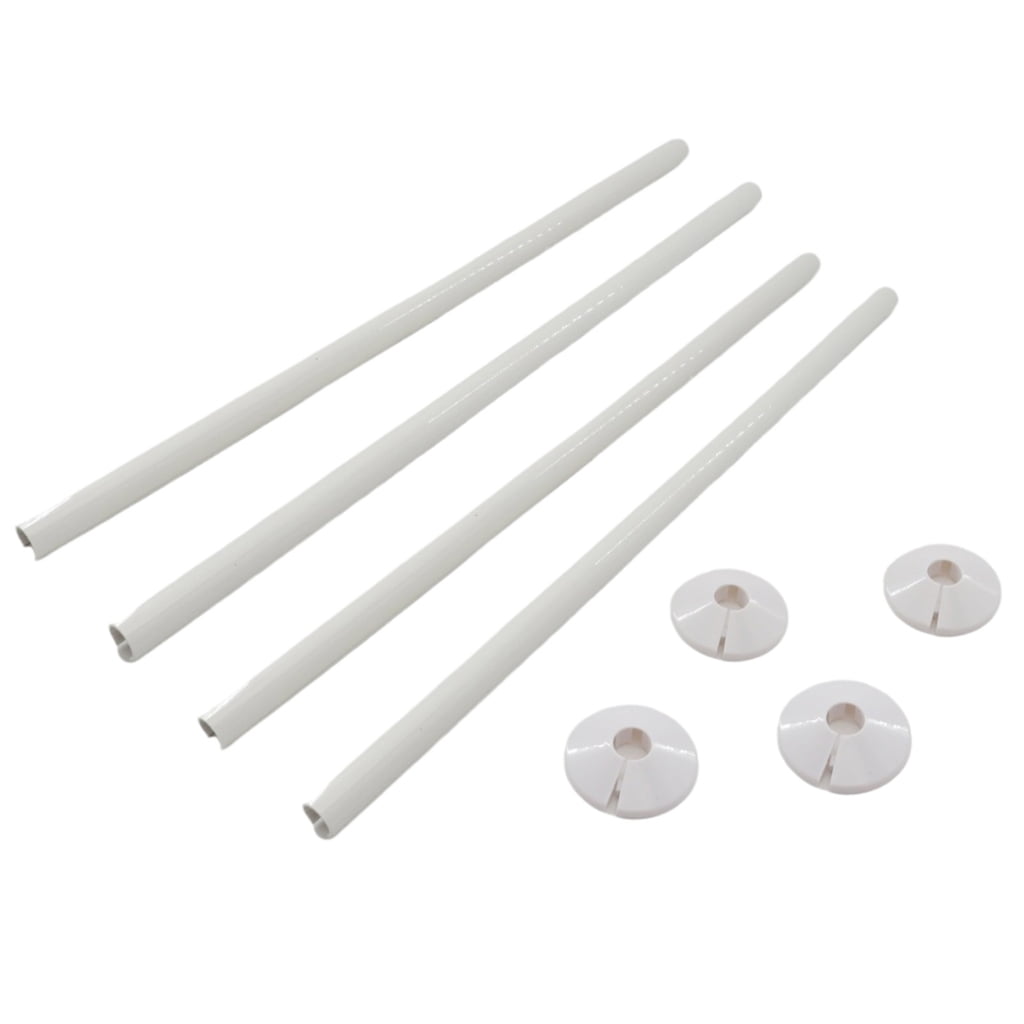 16x Radiator Pipe Cover White Radiator Guard Sleeves Central Heating