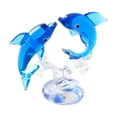 thumbnail image 1 of Plastic Decorative Ornaments, Ongmies Double Glass Figurines Collectibles Miniature Handmade Sea Animal Sculpture Statue Birthday for Women Men Kids Home Desk Decorations, F, 1 of 9