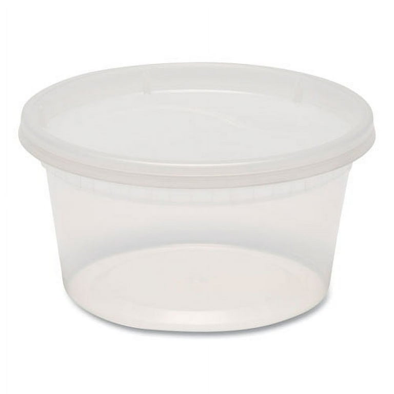 Plastic Deli Container with Lid, 12 oz, Clear, Plastic, 240/Carton Plastic Deli Container with Lid, 12 oz, Clear, Plastic, 240/Carton