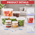 Poly Boxes Plastic Deli Containers With Lids 48 Sets 24 Oz Leakproof Soup Cups ...