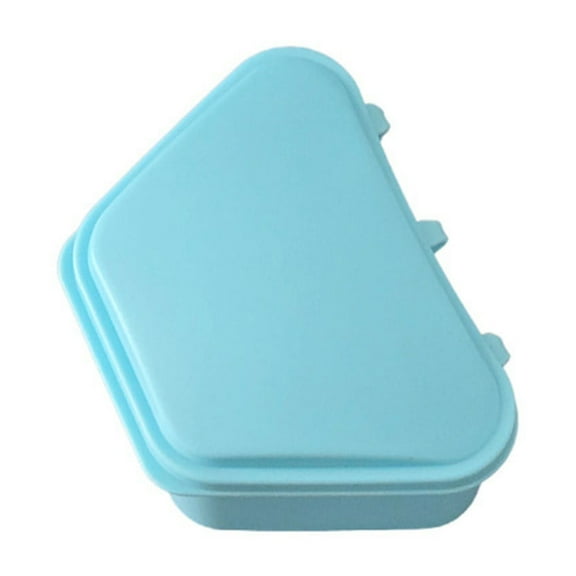 Plastic Denture Case - Light Blue - Appliance Bath Basket False Storage Rinsing Case Denture Box Teeth Tooth Care, 1 Denture Case, Easter, Wedding Makeup Organizers