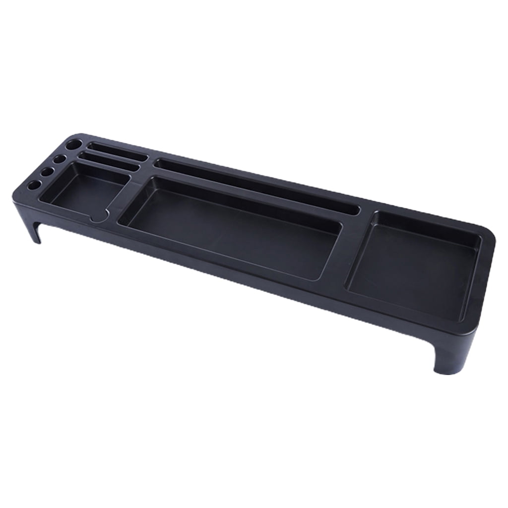 Plastic Desk Organizer Home Office Desktop Table Stationery Holder Keyboard Rack