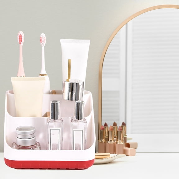Plastic Desktop Storage Box Multifunctional Organizer Bathroom Shelves Storage Container