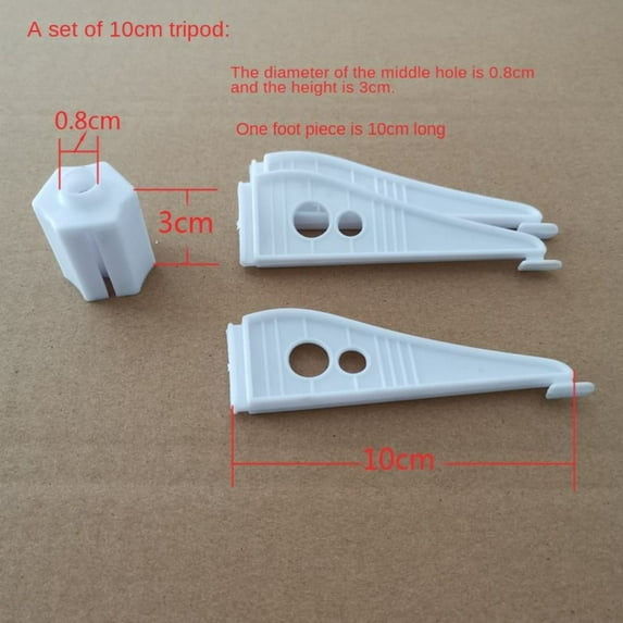 Plastic Detachable Christmas Decoration Christmas Tree Stand Base Artificial Christmas Tree Base Xmas Tree Holder Triangle Christmas Tree Stand Legs WHITE 10CM