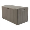 thumbnail image 1 of Plastic Development Group 130 Gallon Resin Outdoor Storage Deck Box, Gray, 1 of 10