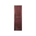 Plastic Development Group 14 x 47 Inch Outdoor Vinyl Louvered Shutters ...