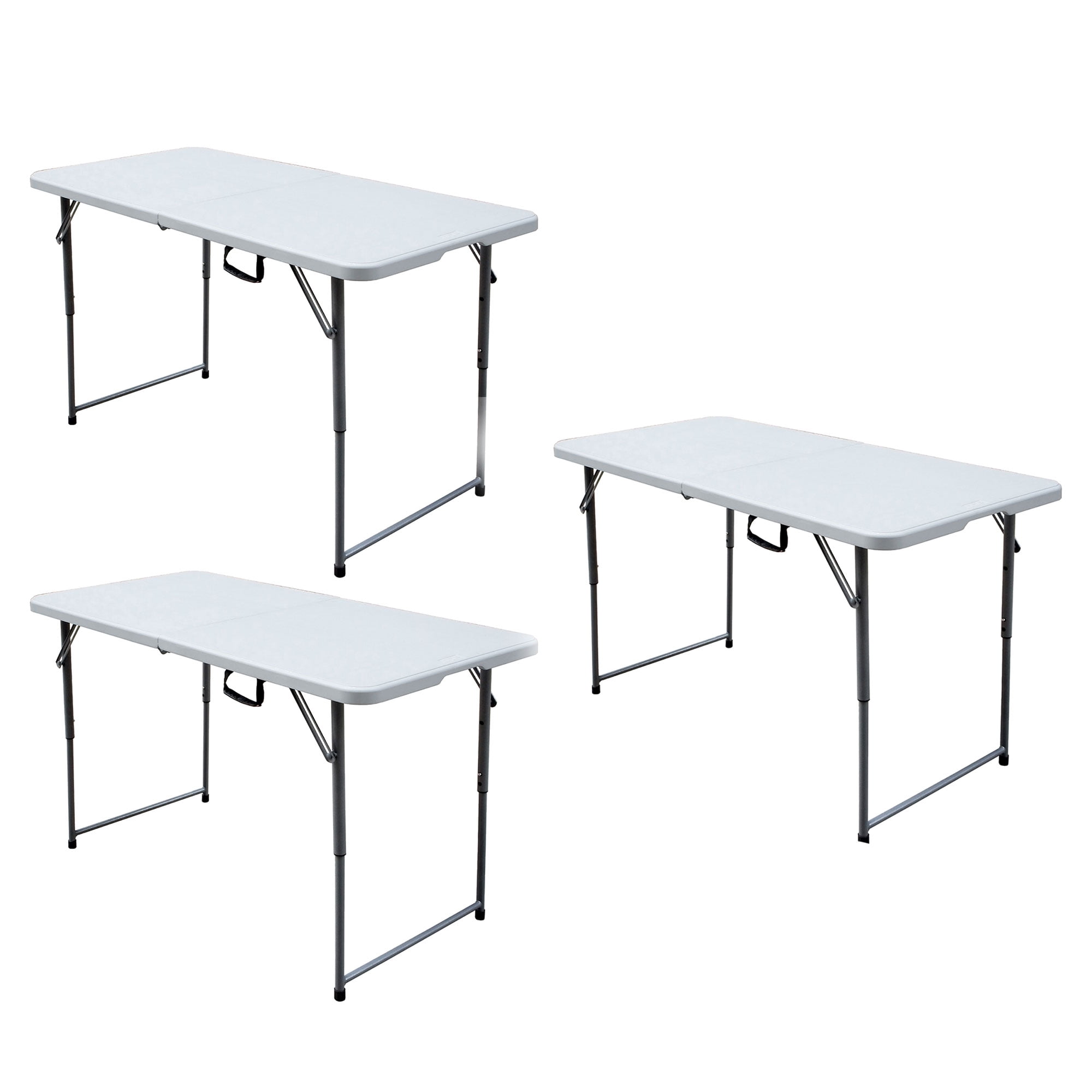 Plastic Development Group 4' Fold in Half Banquet Folding Table, (3