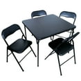 thumbnail image 1 of Plastic Development Group 819 5 Piece 34" Card Table and 4 Chairs Furniture Set, 1 of 5