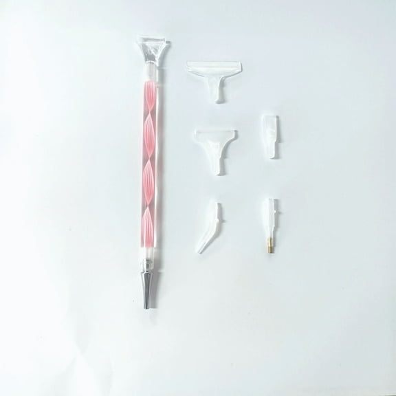 Plastic Diamond Painting Point Drill Pen Able to Hold Diamond Diamond Painting Tools with Five style Replacement Pen Heads Dark Salmon 127mm