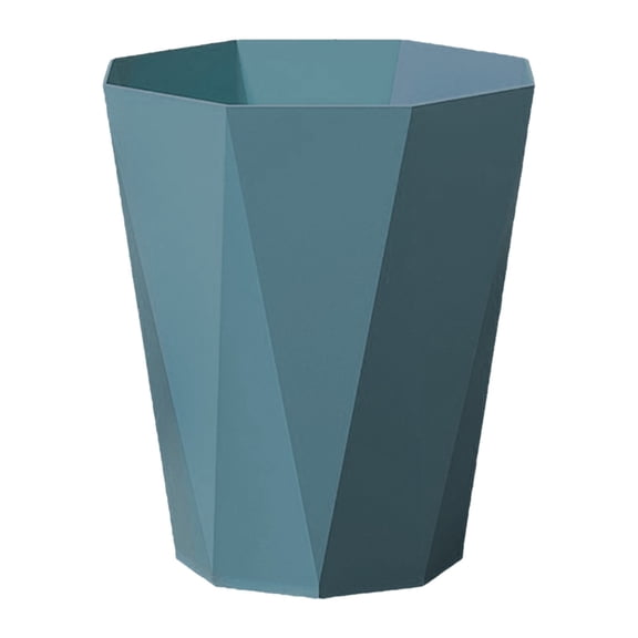 Plastic Diamond Shaped Garbage Home Creative Large Bathroom Kitchen Ring Garbage Living Room Garbage, Bathroom Trash Can, Plastic Diamond Shaped Garbage, Bedroom Trash Can, 1Pc(Blue,9x6.5x11")
