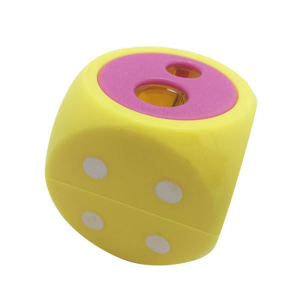 Plastic Dice Pencil Sharpener Cutter Stationery Kids School Boys And