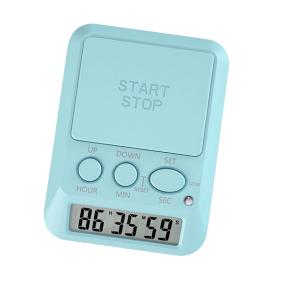 Plastic Digital Counts Up Down Timer with Lock Function & 3 Volumes Levels High Visible LCD Screen for Home & Workplace