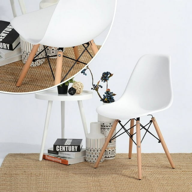 Plastic Dining Chair, Aukfa Mid Century Modern Style Chair, DSW Shell