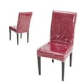 thumbnail image 1 of Plastic Dining Chair Protector 18 x 17 inch,Chair Covers with Backrests,Clear PVC Waterproof Seat Cover, Keep Your Dinning Chair Away from Dust/Stains/Cat Dog Hair/Scratches (2 Pack), 1 of 6
