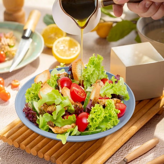 Plastic Dinner Plates Set - Durable Rectangle Serving Plates for Fruit, Dumplings, and Everyday Meals - Lightweight Reusable Kitchen Dishes - Easy Clean Dishwasher Safe Modern Design Cutlery Included