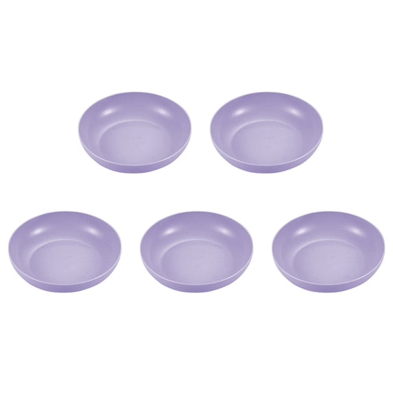 Plastic Dinner Plates Set Of 5 – 5.7 In Dishwasher Safe Microwave Safe Reusable Lightweight Stackable For Kitchen Camping