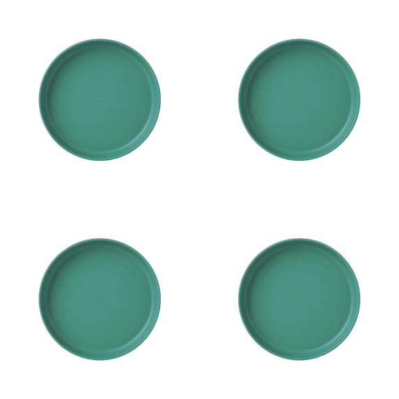 Plastic Dinner Plates Set of 4, Reusable Unbreakable BPA-Free Plates, Microwave and Dishwasher Safe