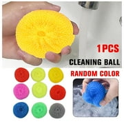Plastic Dish Scrubbers, 9 x 3 cm Non-Scratch Pot Scrubber, Multicolor, 1 Piece