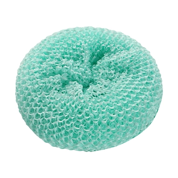 Plastic Dish Scrubbers for Dishes Pot Round Nylon Pad, Mesh Scouring Non Scratch Pads - Cleans Dishes Without Scratching, Multi-Use Kitchen Scrubber Balls, 3.14 Inch, 1 Pack,Blue