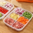 thumbnail image 1 of Plastic Divided Veggie Storage Containers with Lids and Handles for Fridge Storage Organizer Boxes for Refrigerator Produce Beans Fruits Organzation, 1 of 6