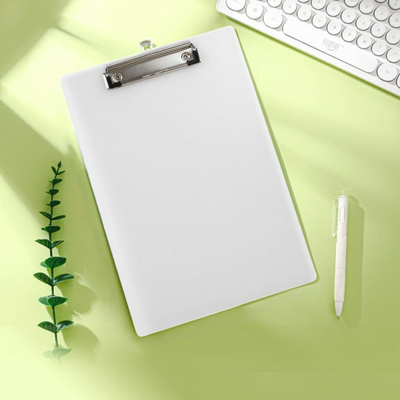 Plastic Document Clipboard, Transparent Writing Board, Multi Functional Metal Clip Holder for A4 Papers and Documents, Portable Thin Design with Anti Bending and Shattering Proof Features