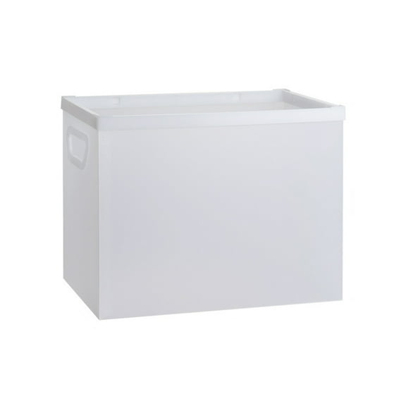 Plastic Document File Organiser Filing Storage Box with Handle, Foldable File Folder Box File Storage and Filing Box