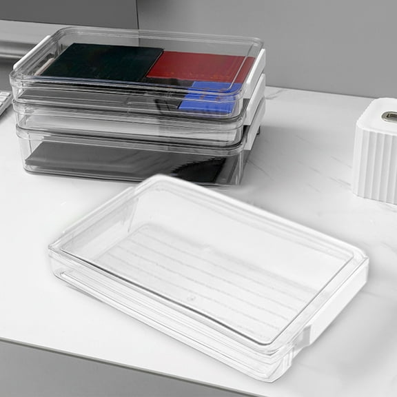 Plastic Document Storage Box Moistureproof File Organizer for Certificates and Paperwork