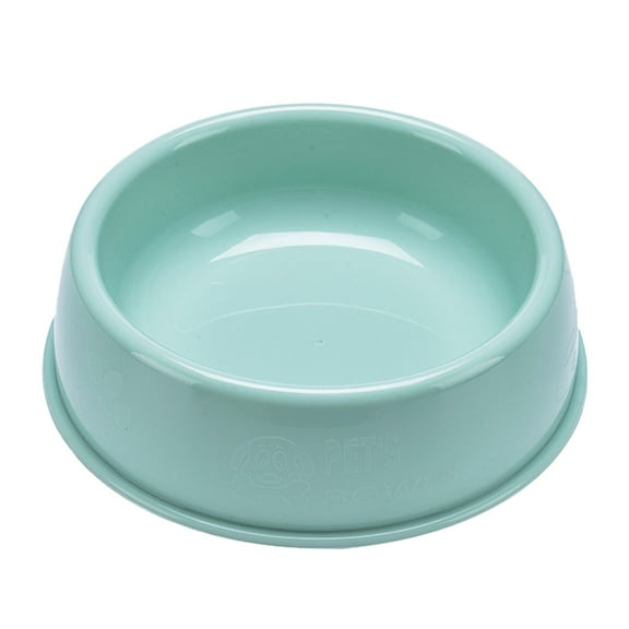 Plastic Dog Bowls, Yoaney Custom Fashion Non Slip Smart Durable Plastic Pet Food Bowl Feeder for Cats and Dogs, Green-C