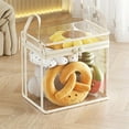 thumbnail image 1 of Plastic Doll Storage Bin with Zipper Closure for Stuffed Animals and Toys, White, 1 Count, 1 of 7