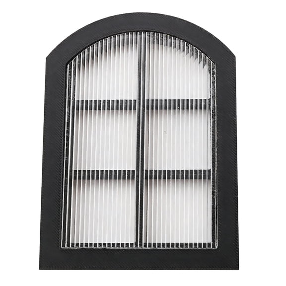 Plastic Dollhouses Window With Sanded Finish For Painting And Creative Play Scenes