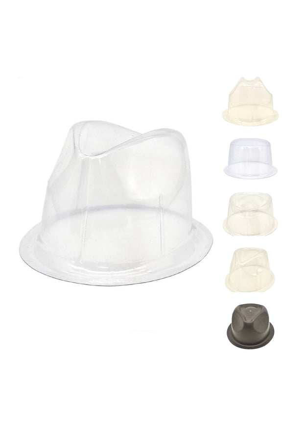 Plastic Dome Hat Stand Holder Rack for Baseball Caps Bucket Hats Display Storage Home Organization By KLOY2K Clear M