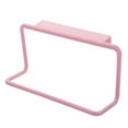 thumbnail image 1 of Plastic Over Door Towel Rack Bar Holders for Universal Fit on Over Cabinet Cupboard Doors, No Drilling Tea Towel Holder, Hanging Hand Dish Tea Towels Holder Rail, 4Pcs, Mlticolor(Pink,7.5x3.5x2.1"), 1 of 6