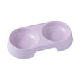 thumbnail image 1 of Plastic Double Pet Bowl, Two-Section Feeder For Dogs And Cats Food And Water, 1 of 2
